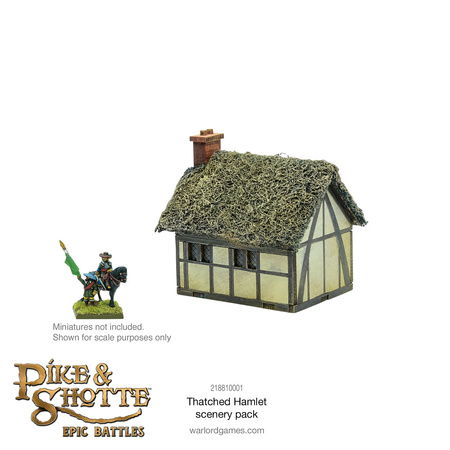 Pike&Shotte Epic Battles Thatched Hamlet Scenery Pack - mała wioska ze strzechą