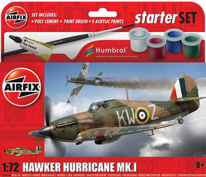 Model plastikowy do sklejenia Airfix 55111A Hawker Hurricane Mk. I Model Set