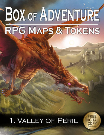 Box of Adventure RPG Maps & Tokens 1 Valley of Peril - mapy i znaczniki