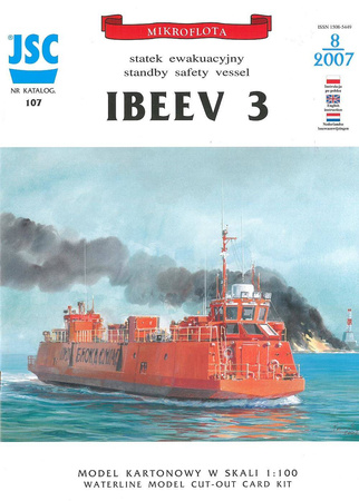  Model kartonowy JSC 107  Statek ewakuacyjny Ibeev 3