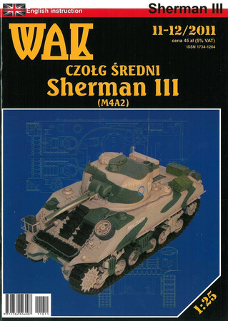 Model kartonowy WAK 9/11 Sherman III (M4A2)