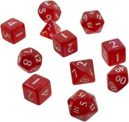 Komplet kości RPG Eclipse Apple Red (UltraPro)