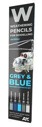 Weathering Pencils For Modeling - Grey & Blue