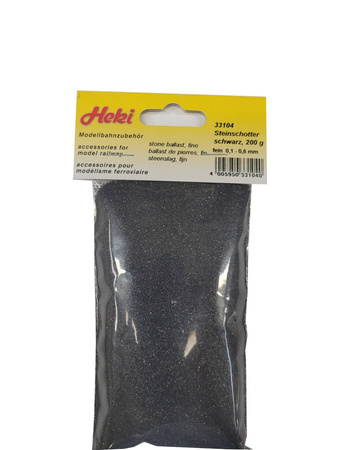 Heki 33104 Posypka szutrowa 0,1 - 0,6mm czarna