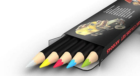 Weathering Pencils For Modeling - Basic Colors