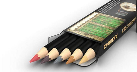 Weathering Pencils For Modeling - Chipping & Aging