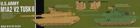 Model plastikowy do sklejenia i pomalowania Academy 13504 M1A2 V2 TUSK II