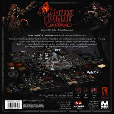 Darkest Dungeon Gra Planszowa + Skarbiec + Crimson Court + Muszkieterka
