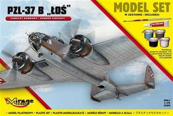 Mirage Hobby 872092 PZL-37 B "Łoś" Model Set