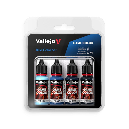 Vallejo Game 72376 Zestaw 4 farb Blue