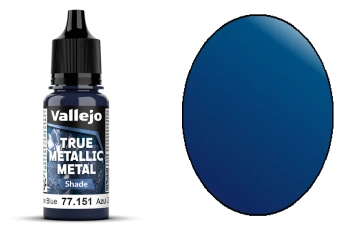 Vallejo 77151 True Metallic Metal 151 Shade Sapphire Blue