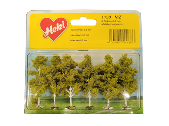 Heki 1138 Brzoza o wysokości 5,5 cm. zestaw 6 szt.