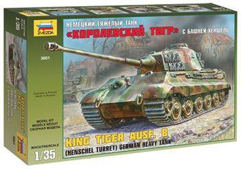 Zvezda 3601 King Tiger Ausf.B Henschel Turret