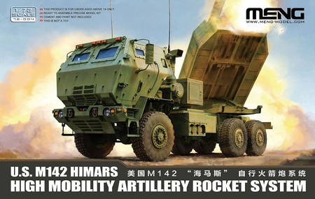 Meng 72-004 U.S. M142 HIMARS High Mobility Artillery Rocket System model plastikowy do sklejenia