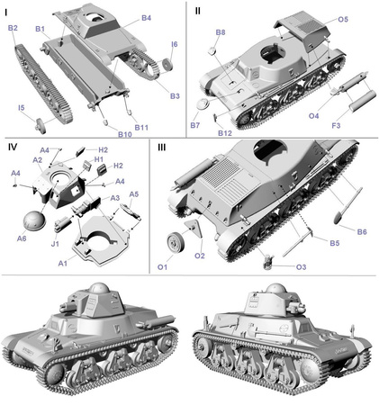Wrzesień 1939 nr 115 Hotchkiss H38 z armatą SA18