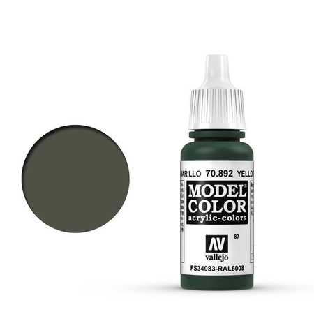 Farba Vallejo Model Color 101 70892 Yellow Olive FS34096