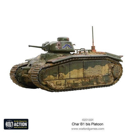 Bolt Action French Char B1 Bis Platoon (3x czołg)