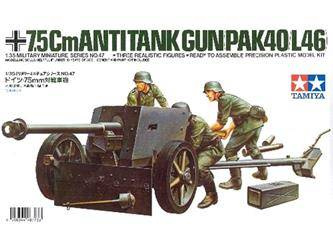Tamiya 35047 German 75mm Anti-Tank Gun PAK40/L46