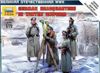 Zvezda 6232 German Headquarters in winter uniform