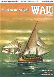 Model kartonowy WAK 9-10/15 Żaglowiec Muleta de Seixal
