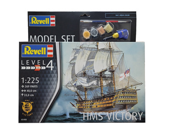 Revell 65408 HMS. Victory Model Set zestaw plastikowy do sklejenia i pomalowania
