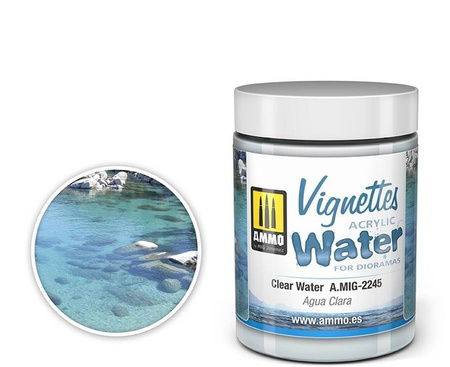 AMMO MIG-2245 Vignettes acrylic water Clear Water