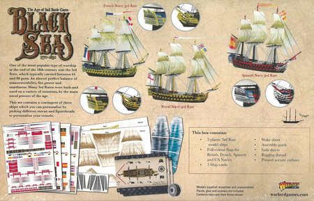 Black Seas 3rd Rates Squadron (1770-1830) - okręty liniowe 1:700