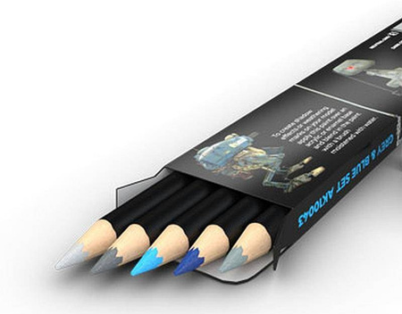 Weathering Pencils For Modeling - Grey & Blue
