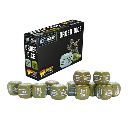 Bolt Action Order Dice - Olive Drab