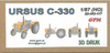 GPM 3D-H0-117 Ursus C-330 model z druku 3D do sklejenia i pomalowania