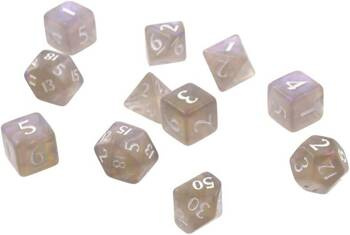 Komplet kości RPG Eclipse Smoke Grey (UltraPro)