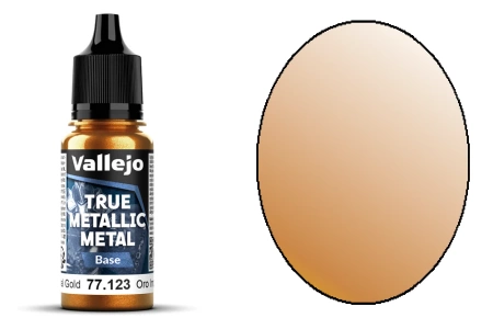 Vallejo 77123 True Metallic Metal 123 Base Imperial Gold