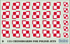 ModelMaker D48135 Polish Chessboards For Polish Jets zestaw kalkomanii w skali 1:48