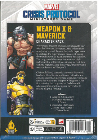 Marvel Crisis Protocol CP109 Weapon X & Maverick Character Pack