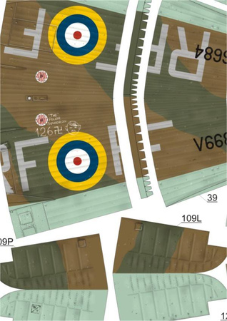 Model kartonowy Kartonowa Kolekcja 35 Hawker Hurricane MK I