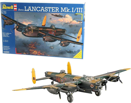 Revell 04300 Avro Lancaster Mk.I/III Model plastikowy samolotu do złożenia, sklejenia i pomalowania