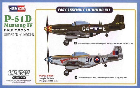 Hobby Boss 85802 P-51D Mustang IV