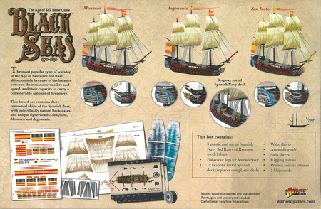 Black Seas Spanish Navy 3rd Rates of Renown - okręty 1:700