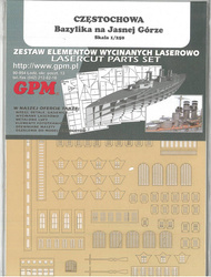 Wręgi, okna, zegar do modelu GPM 981 Bazyliki na Jasne Górze w Częstochowie