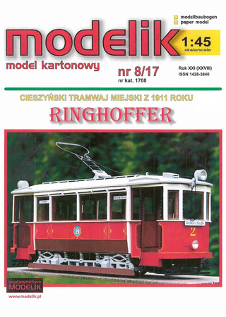 Modelik 8/17 - Ringhoffer Cieszyński Tramwaj