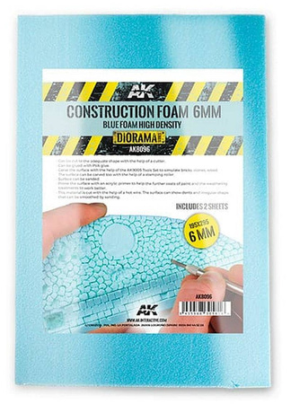 AK-8096 Construction Foam 6mm - 2 sheets