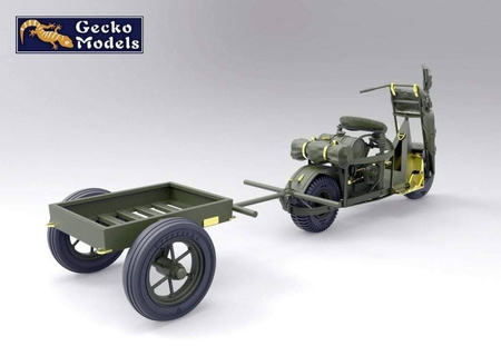 Zestaw do sklejenia Gecko Models US Paratroops M53 Cushman w/ M3A4