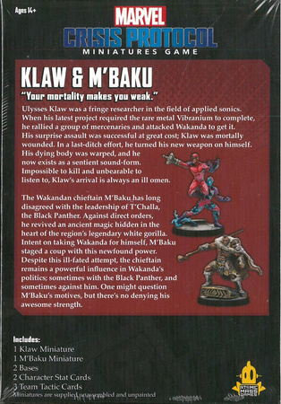 Marvel Crisis Protocol Klaw & M'Baku