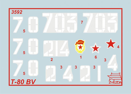 Zvezda 3592 T-80BV with ERA