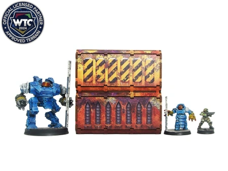 Micro Art H00209 Warhammer 40.000 WTC Imperial Containers (2 sztuki) (28 mm) - kontenery