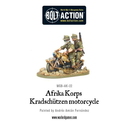 Bolt Action German Afrika Korps Kradschutzen Motorcycle