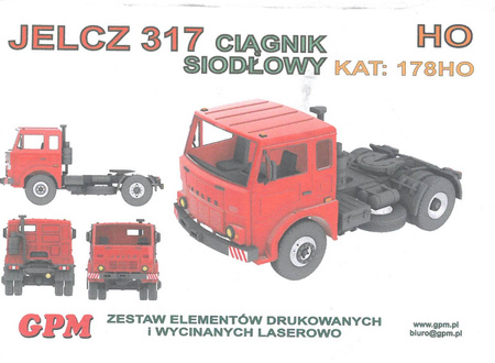 Model kartonowy GPM 179H0+178H0 Jelcz 317 + ZREMB D-18