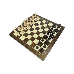 Szachy drewniane turniejowe nr 4 drukowane 40 cm