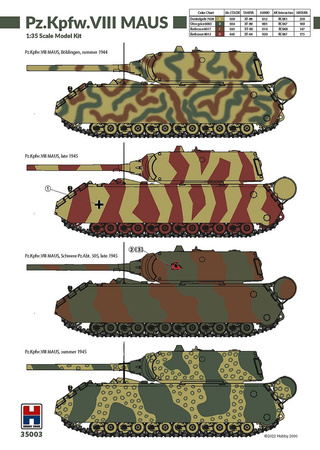 Model plastikowy do sklejenia i pomalowania Hobby 2000 Pz.Kpfw.VIII Maus