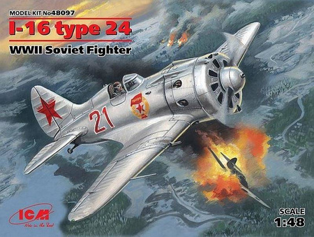 ICM 48097  I-16 type 24 WWII Soviet Fighter